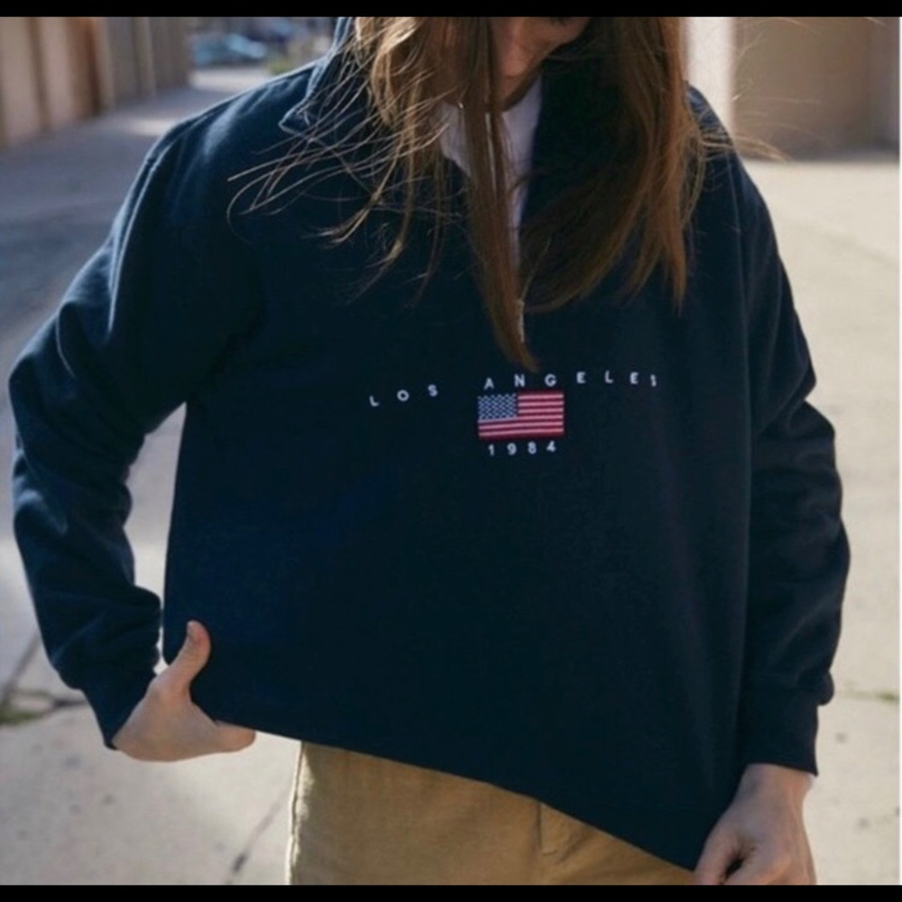Brandy Melville Los Angeles 1984 Quarter Zip